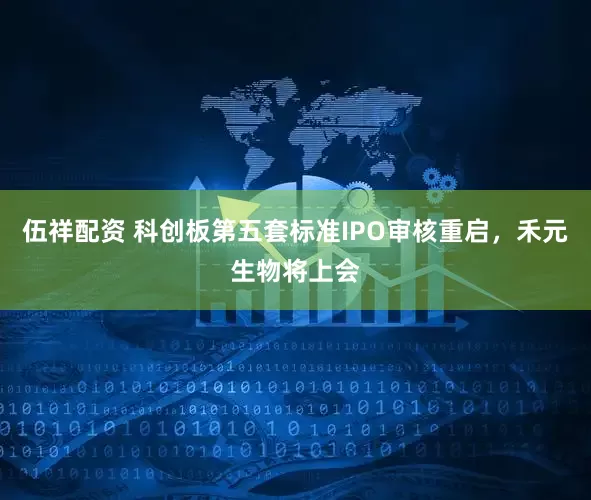 伍祥配资 科创板第五套标准IPO审核重启，禾元生物将上会