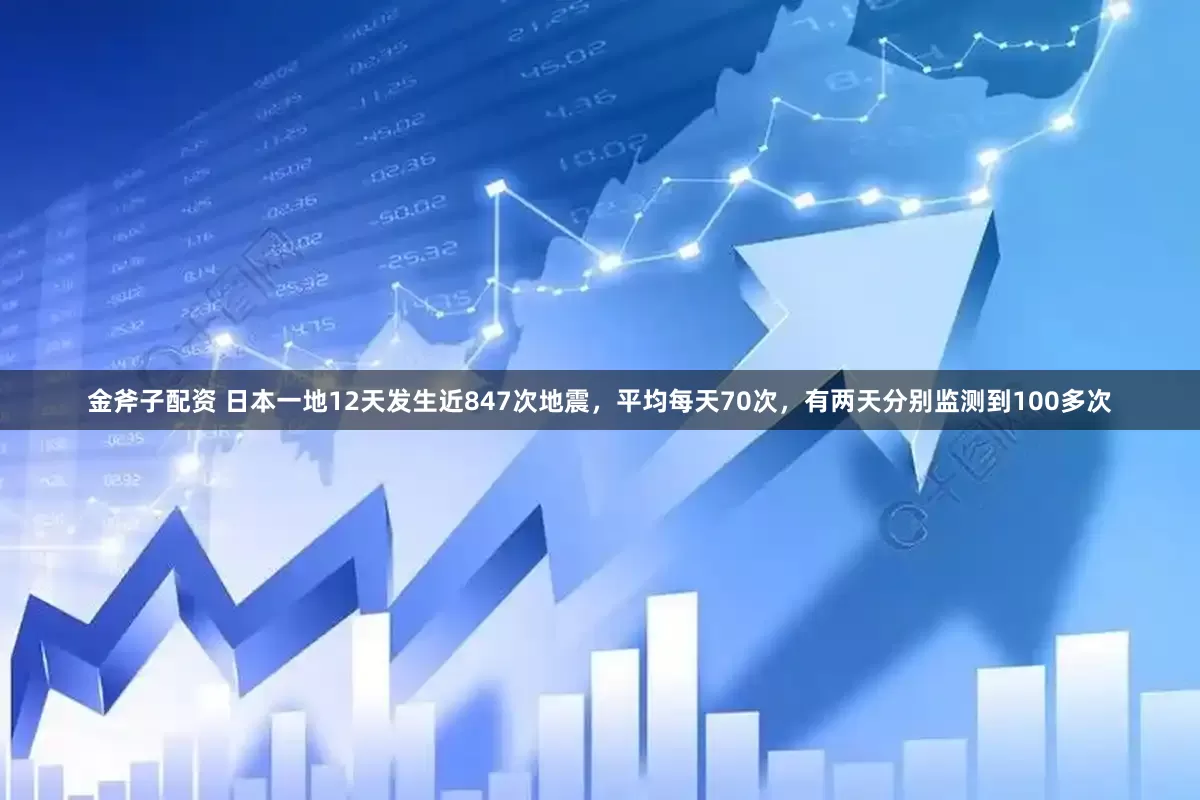 金斧子配资 日本一地12天发生近847次地震，平均每天70次，有两天分别监测到100多次