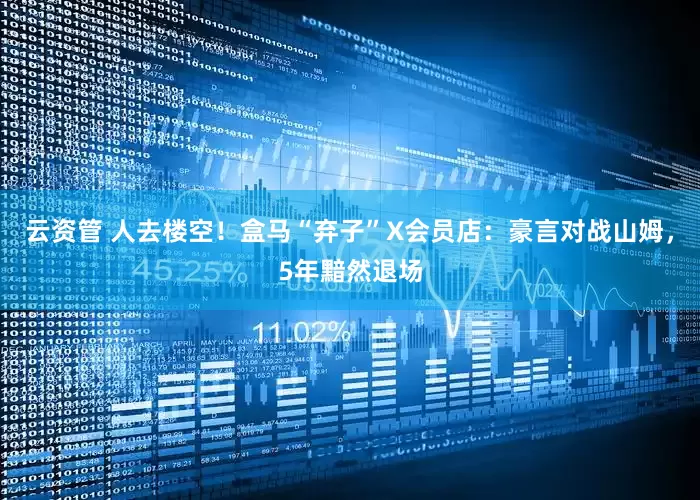 云资管 人去楼空！盒马“弃子”X会员店：豪言对战山姆，5年黯然退场